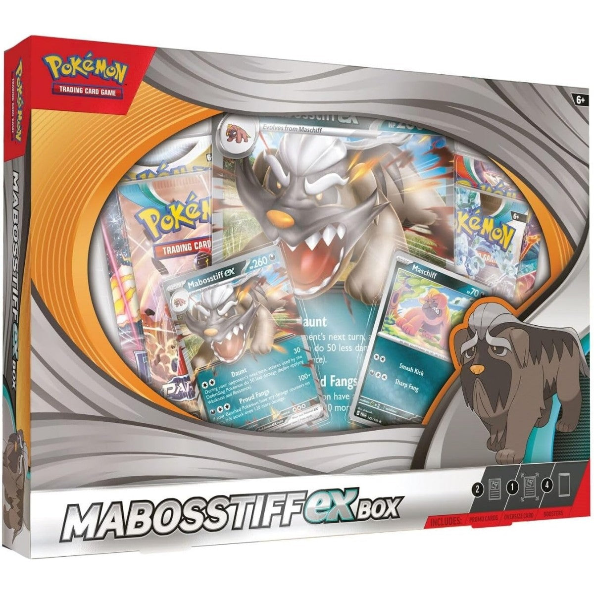 Pokemon TCG: MABOSSTIFF EX Box - 4 Packs, Promos