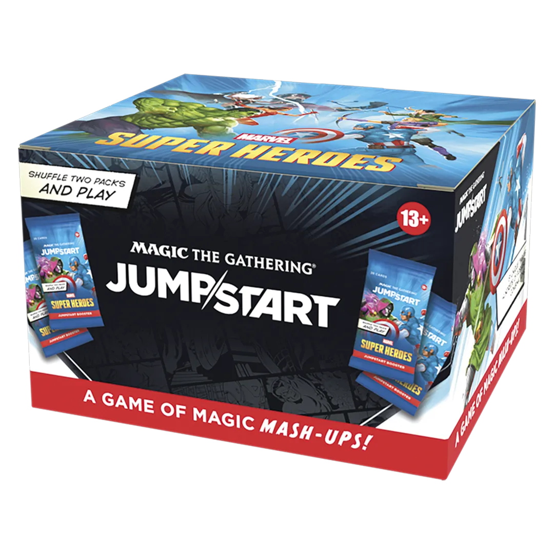Magic: The Gathering | Marvel Super Heroes Jumpstart Booster Box | 24 Packs | 2-Player Card Game