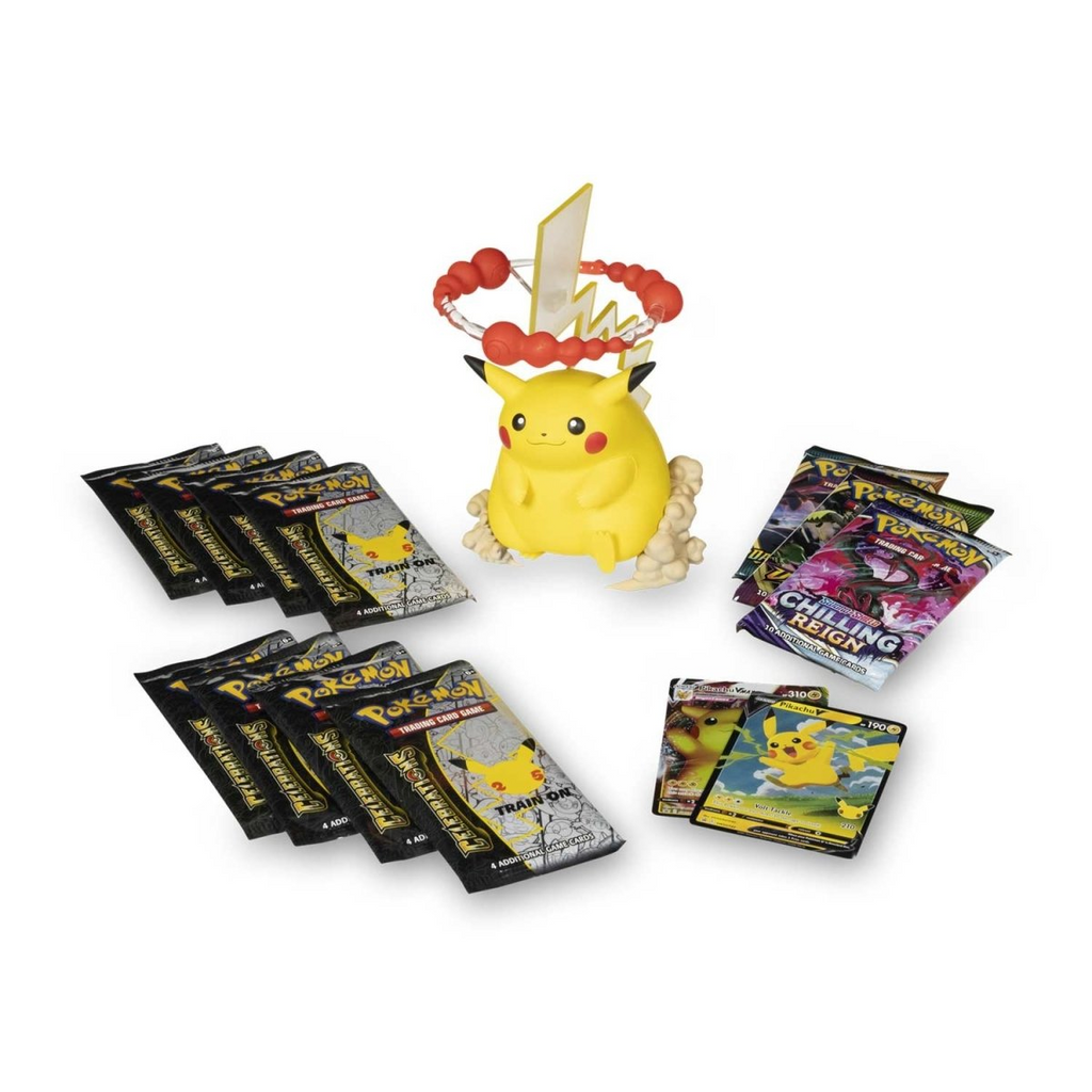 Pokémon TCG 25th Anniversary Celebrations Premium Pikachu VMAX Figure Collection Box