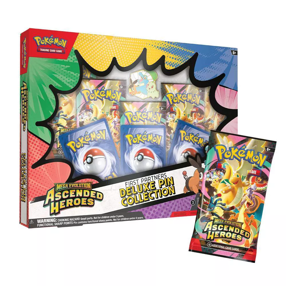 Pokémon Trading Card Game: Mega Evolution Ascended Heroes First Partners Deluxe Pin Collection