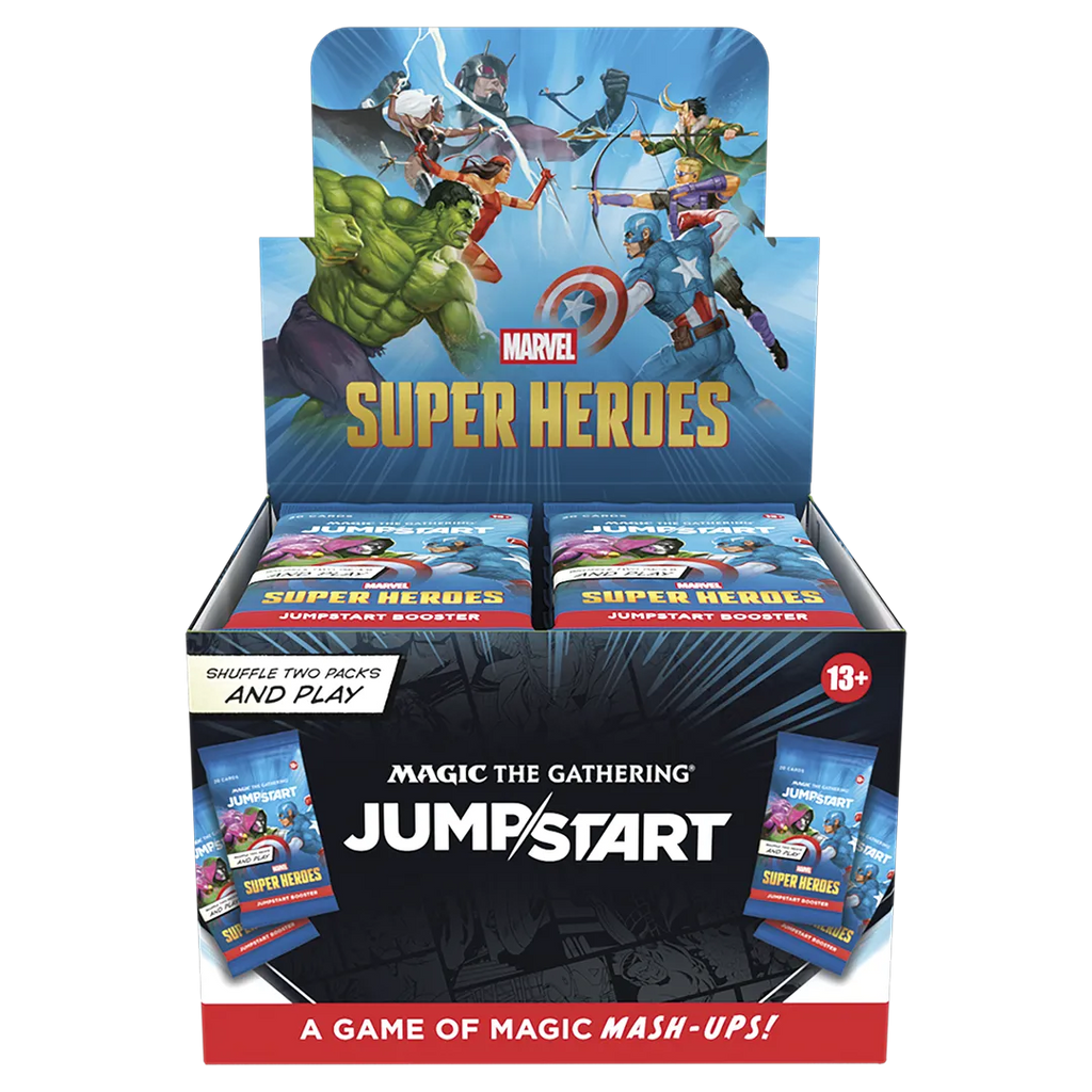 Magic: The Gathering | Marvel Super Heroes Jumpstart Booster Box | 24 Packs | 2-Player Card Game