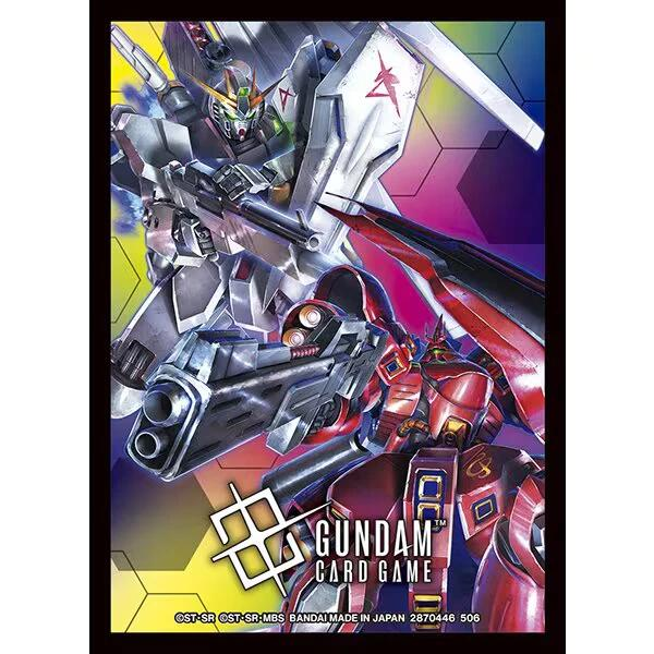 Gundam Card Game - Official Card Sleeves 02 (Nu Gundam / Sazabi) - Bandai Card Sleeves