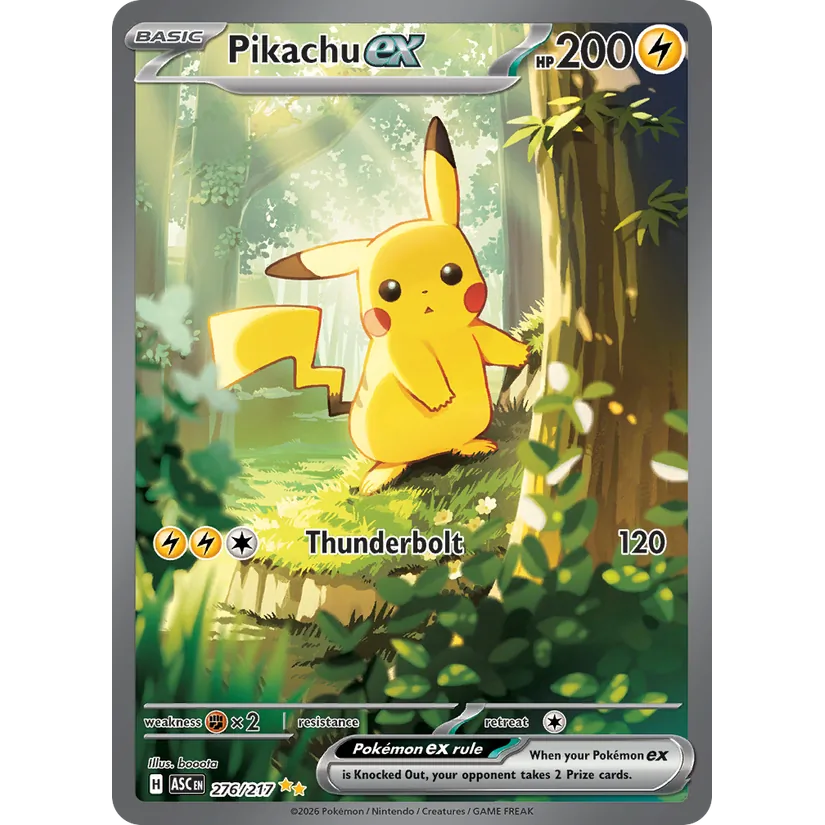 [NM] Pikachu ex #276/217-ME: Ascended Heroes
