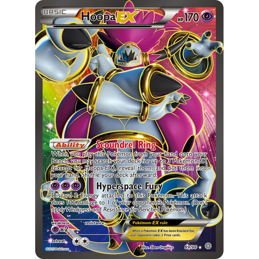[NM] Hoopa EX (89 Full Art) #89/98-XY - Ancient Origins