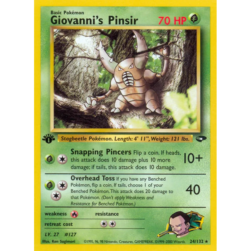 [NM] Giovanni's Pinsir #024/132-Gym Challenge