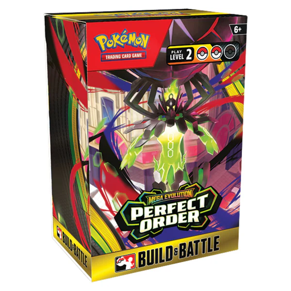 Pokémon TCG: Mega Evolution—Perfect Order Build & Battle Box