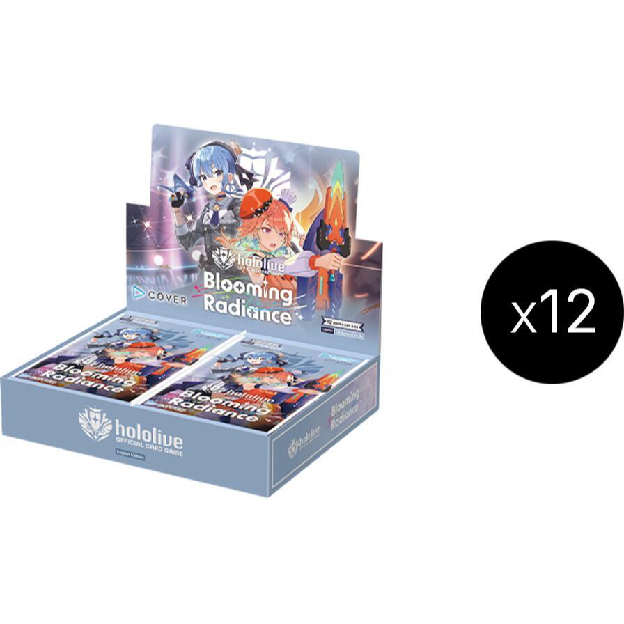 Hololive TCG - Blooming Radiance Booster Case - Blooming Radiance (12 Boxes/ Sealed case)