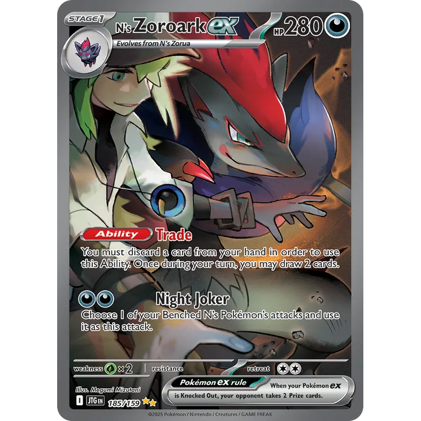[NM] N's Zoroark ex #185/159-SV09: Journey Together