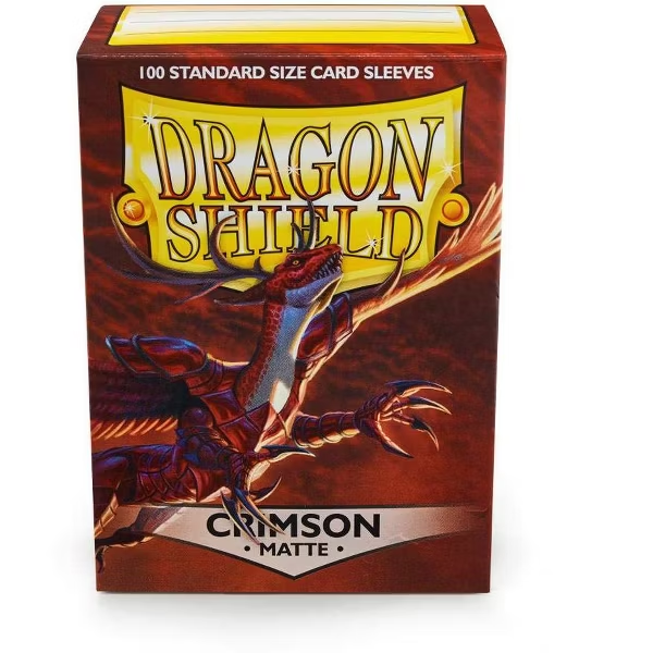 Dragon Shield Matte Dual Card Sleeves - Crimson (100-Pack) - Dragon Shield Card Sleeves