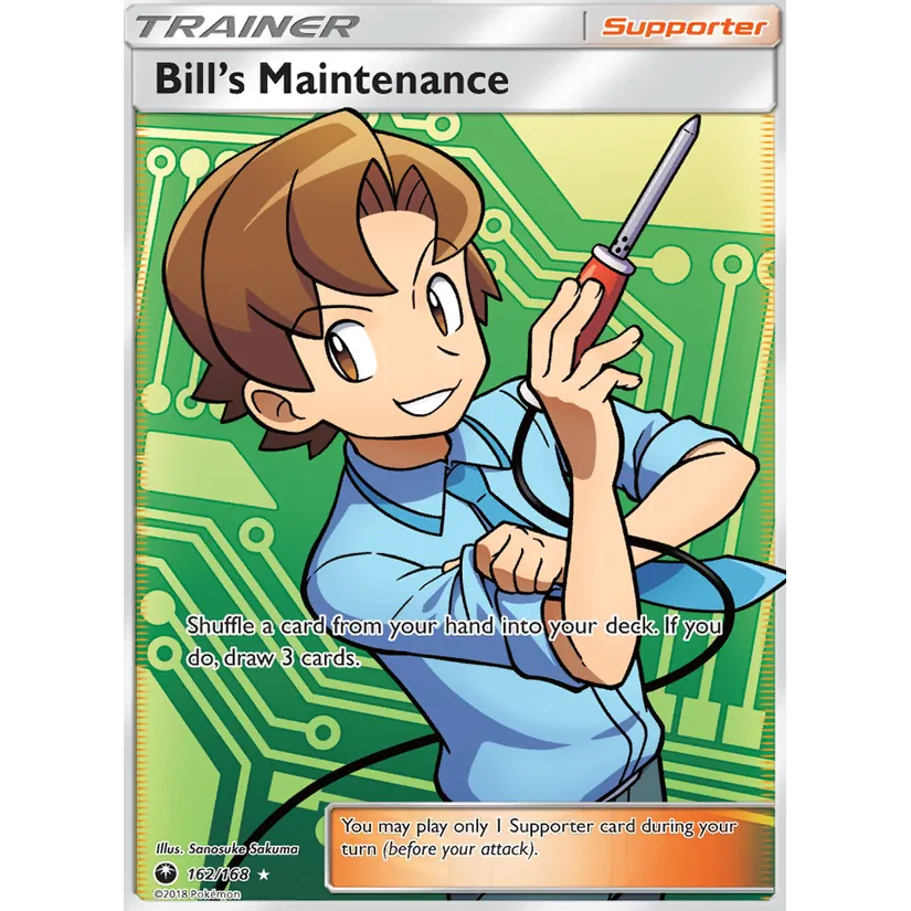 [NM] Bill's Maintenance (Full Art) #162/168-SM - Celestial Storm