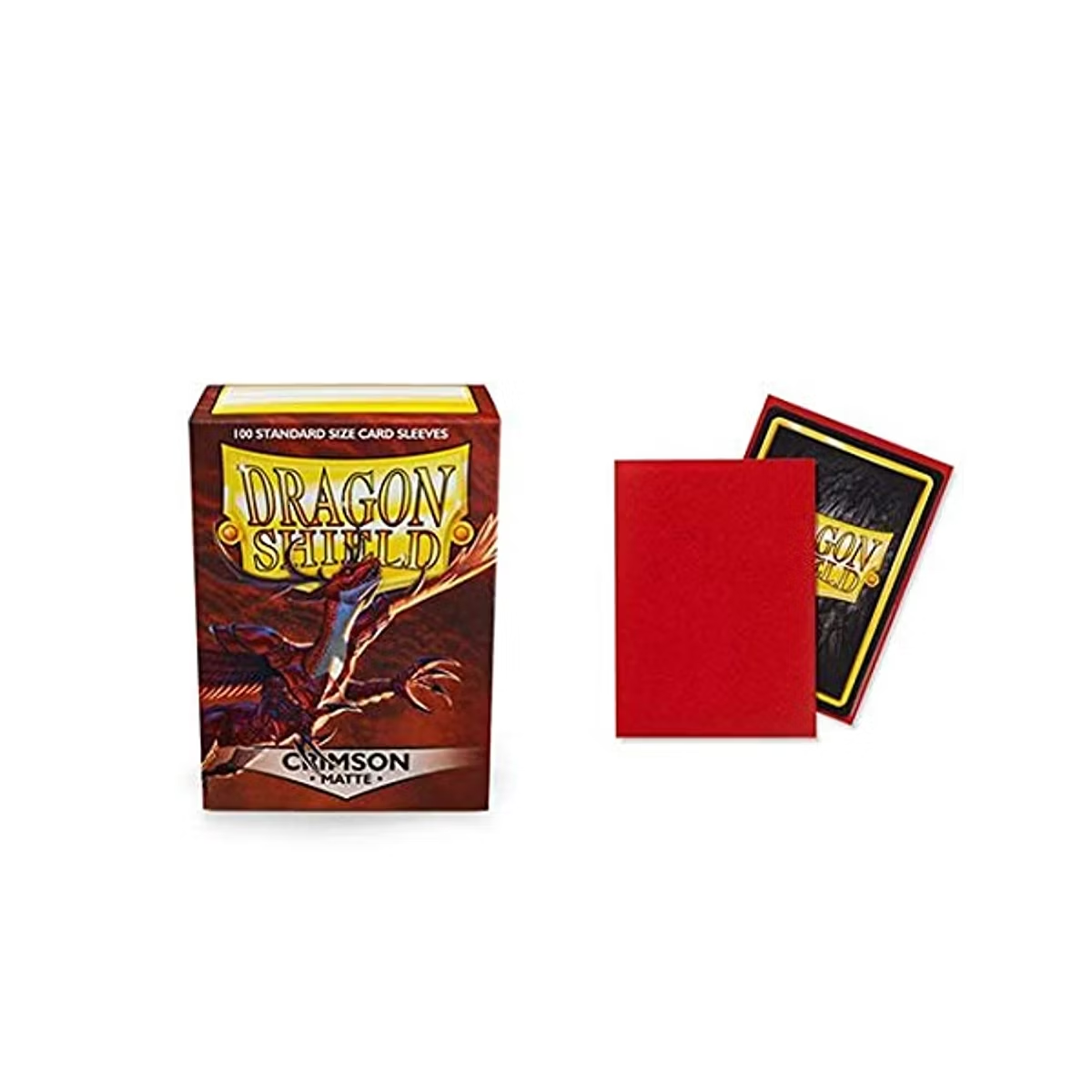 Dragon Shield Matte Dual Card Sleeves - Crimson (100-Pack) - Dragon Shield Card Sleeves