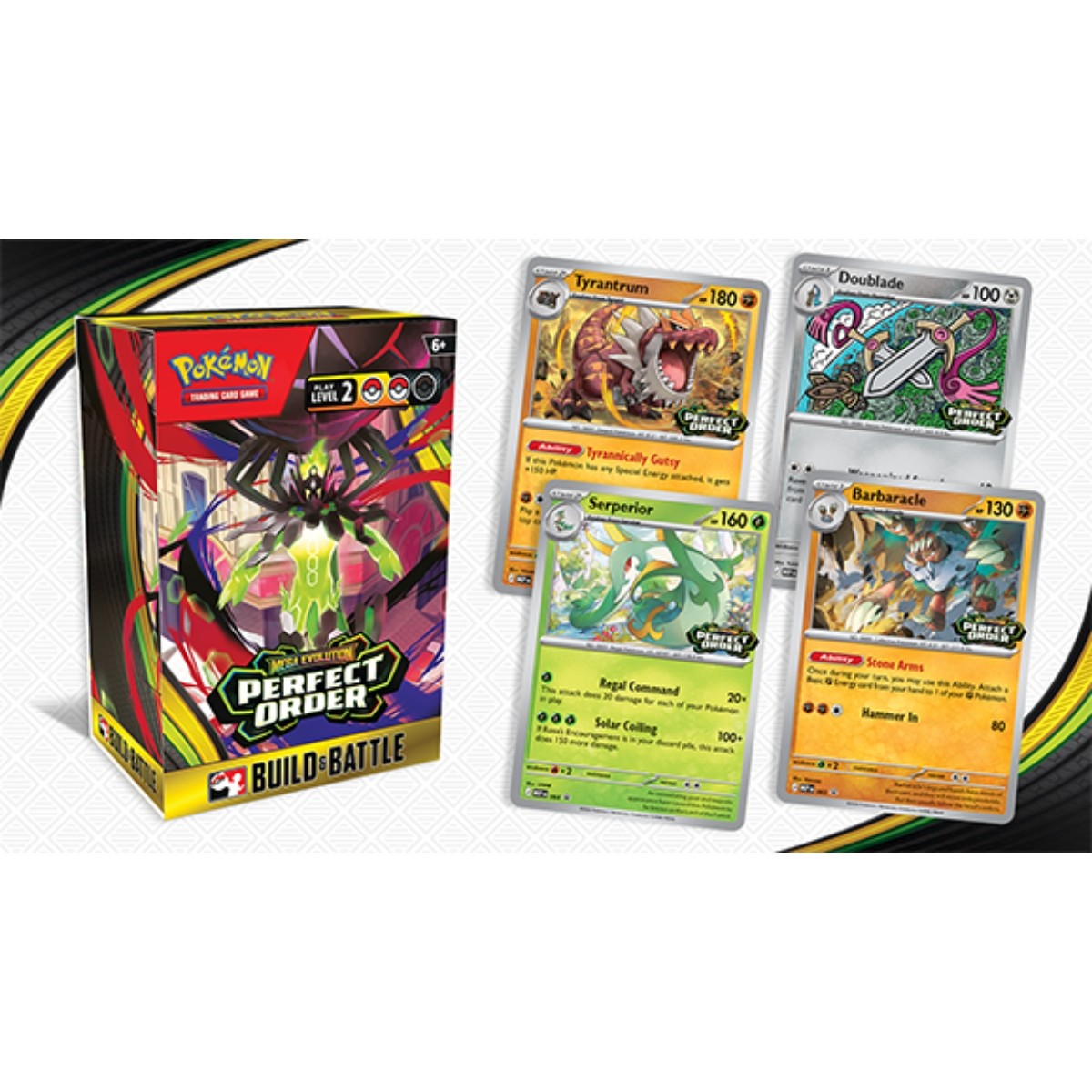 Pokémon TCG: Mega Evolution—Perfect Order Build & Battle Box