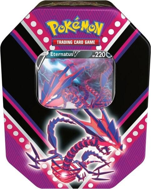 Pokémon TCG V Powers Eevee V/Pikachu V/Eternatus V Tin 3x Lot (Vertical)