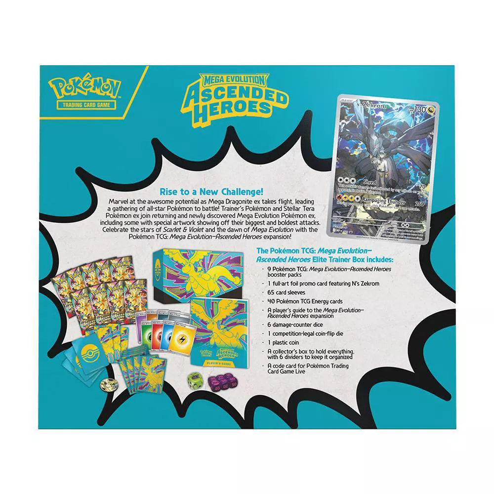 Pokémon Trading Card Game: Mega Evolution— Ascended Heroes Elite Trainer Box
