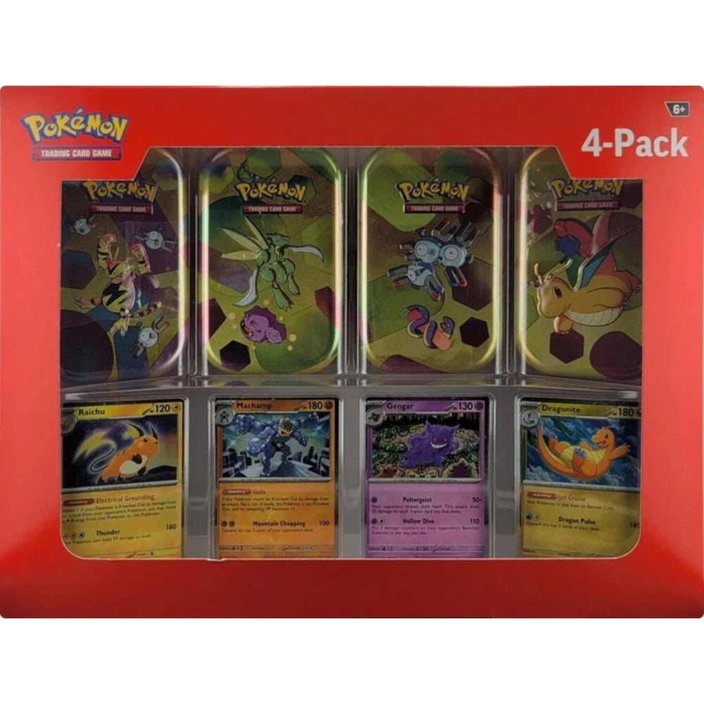 Pokemon TCG: 151 Sam's Club Bundle [4 Mini Tins + 4 Promos]