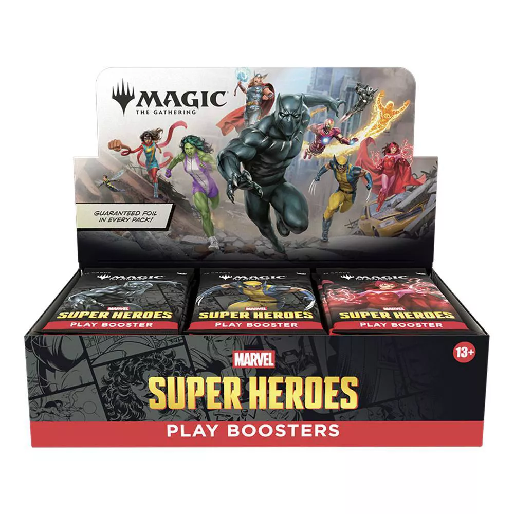 Magic: The Gathering | Marvel Super Heroes Play Booster Box | 30 Packs | Collectible Trading Card Game