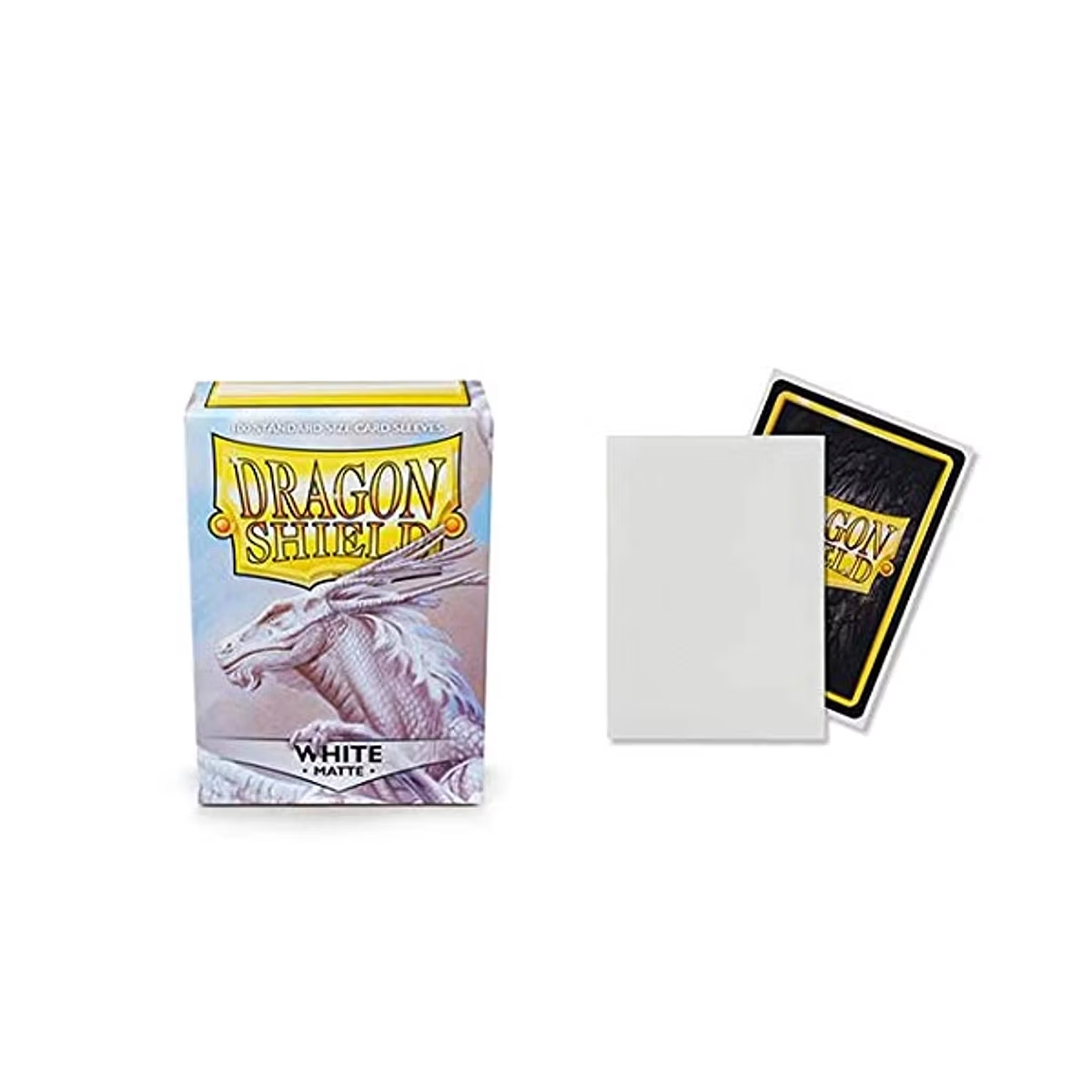 Dragon Shield Matte Dual Card Sleeves - White (100-Pack) - Dragon Shield Card Sleeves