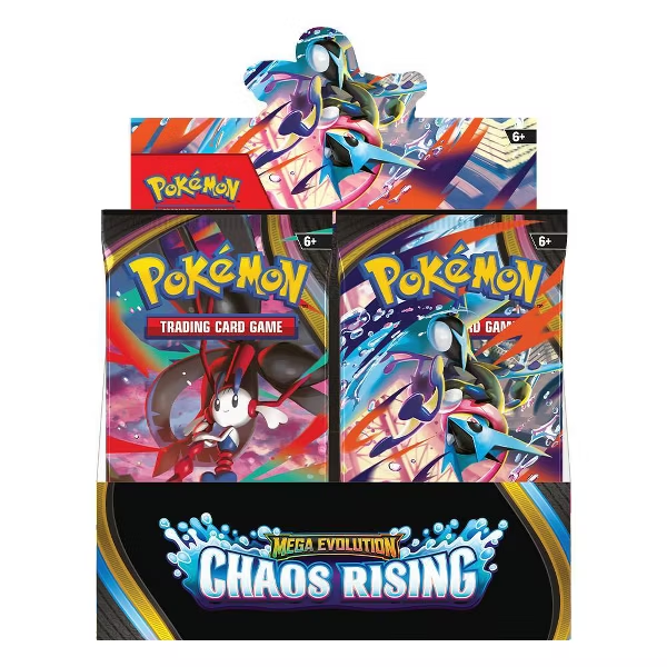 Pokémon Trading Card Game: Mega Evolution Chaos Rising Booster Display