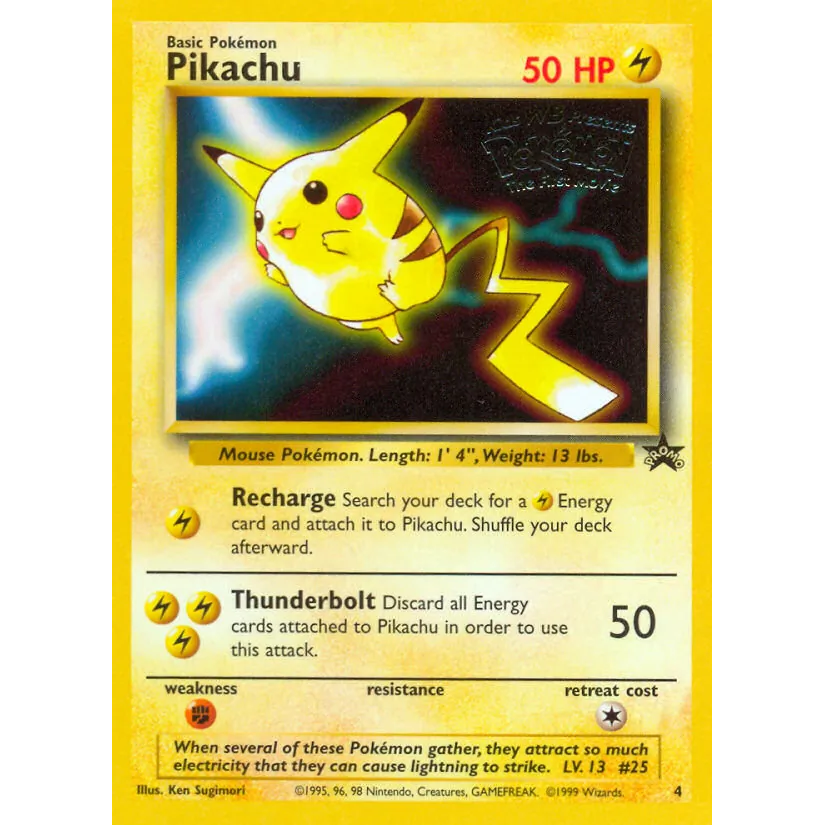 [NM] Pikachu (Movie Promo) #04/53-WoTC Promo