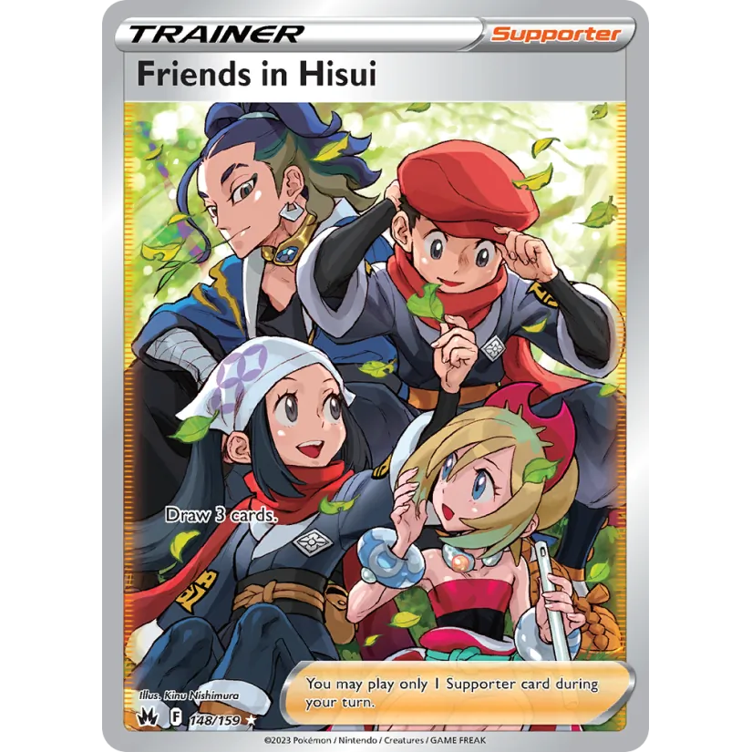 [NM] Friends in Hisui (Full Art) #148/159-SWSH: Crown Zenith