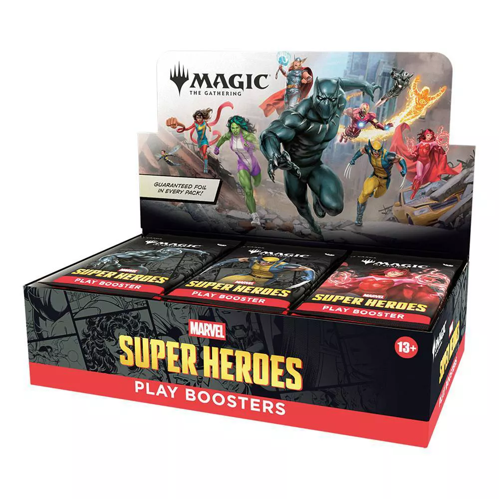 Magic: The Gathering | Marvel Super Heroes Play Booster Box | 30 Packs | Collectible Trading Card Game