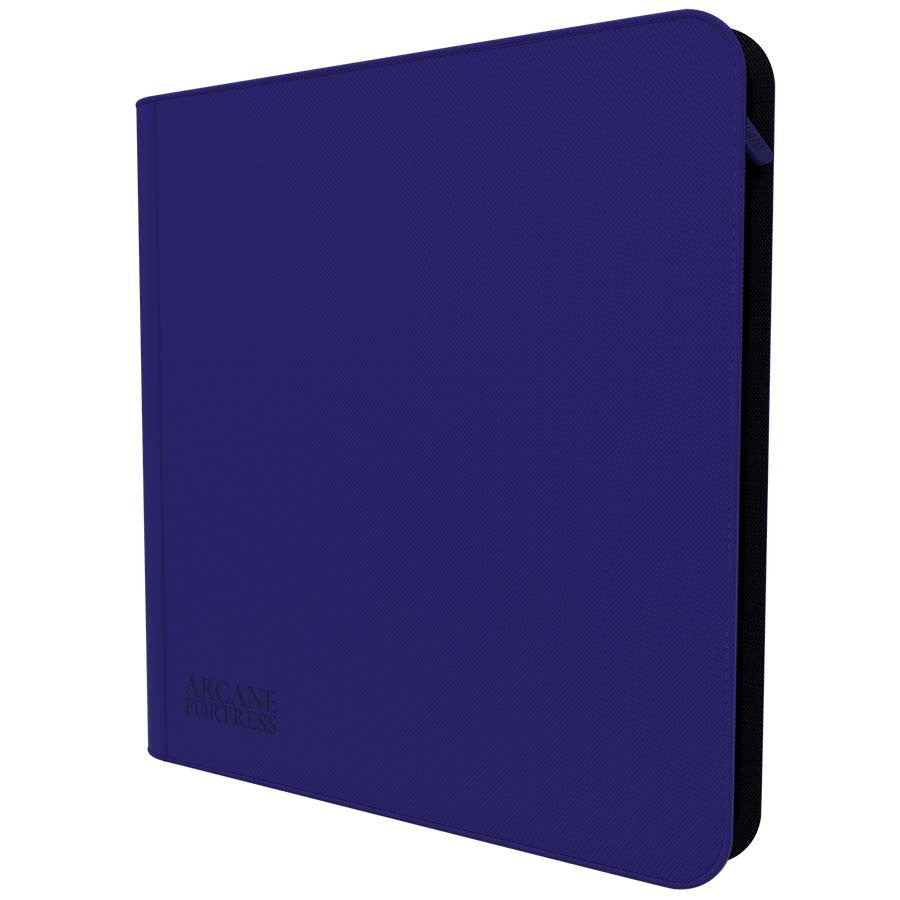 ARCANE FORTRESS: SOLID COLOR: PURPLE 12-POCKET ZIPPER BINDER