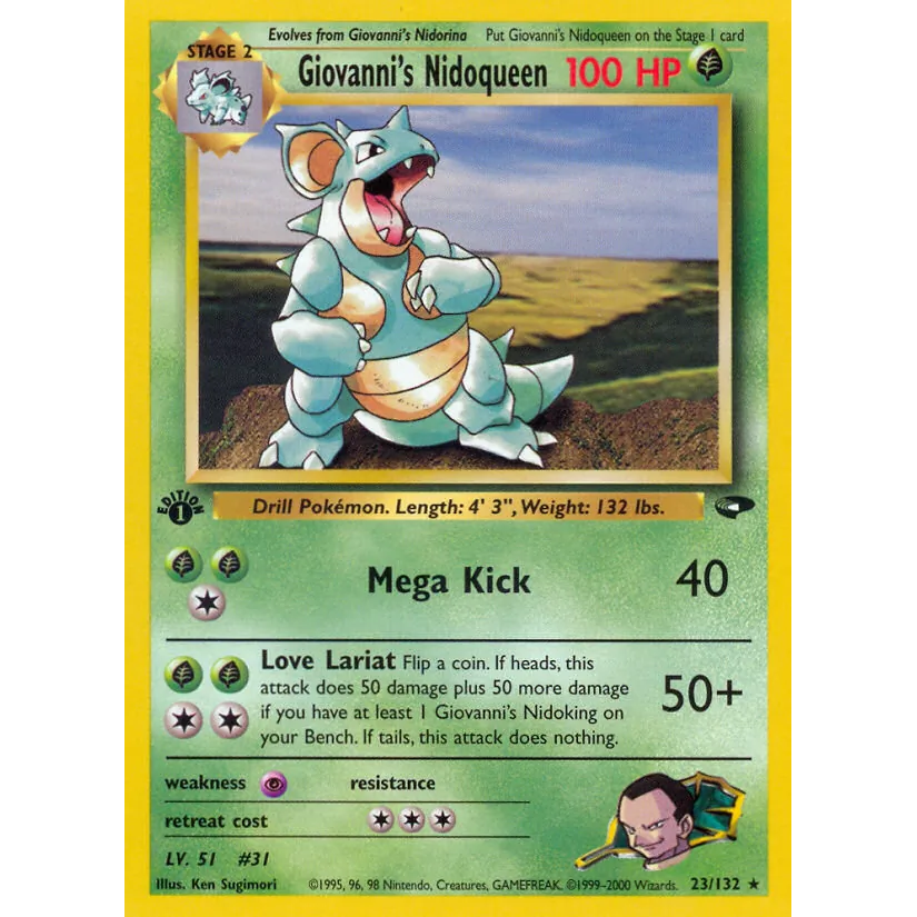 [NM] Giovanni's Nidoqueen #023/132-Gym Challenge