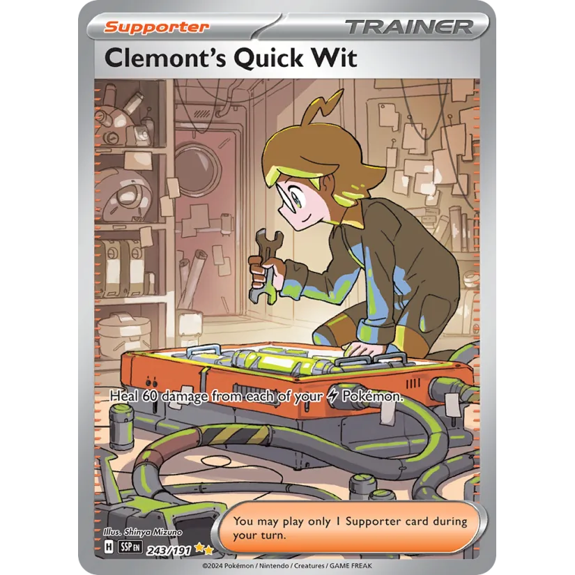 [NM] Clemont's Quick Wit #243/191-SV08: Surging Sparks