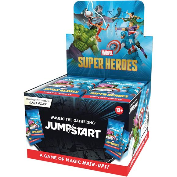 Magic: The Gathering | Marvel Super Heroes Jumpstart Booster Box | 24 Packs | 2-Player Card Game