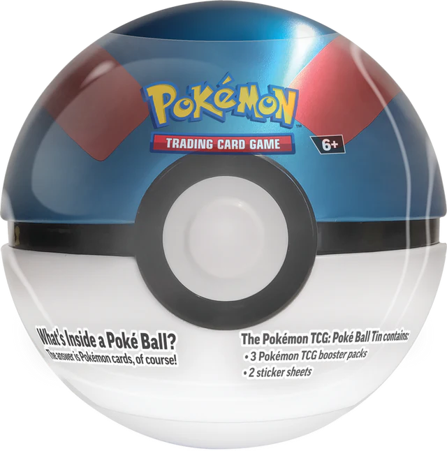 Pokémon TCG: : Poke Ball Tin Display 2024 Quarter 4 (Sealed case with 3 balls)