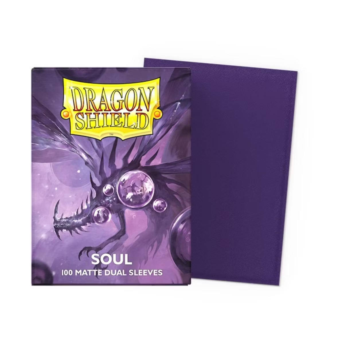 Dragon Shield Matte Dual Card Sleeves - Soul (Metallic Purple) (100-Pack) - Dragon Shield Card Sleeves