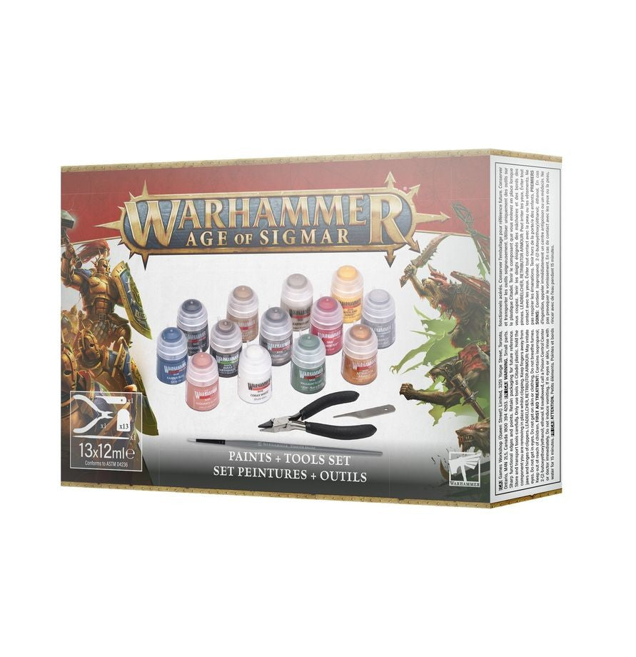 Warhammer Age of Sigmar: Age of Sigmar Paints + Tools (4th Edition)