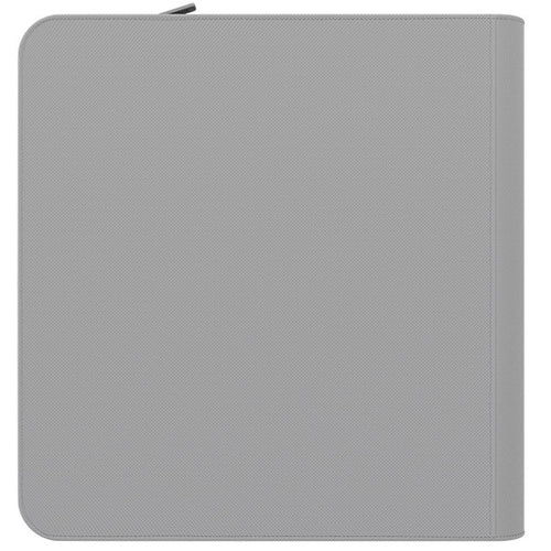 ARCANE FORTRESS: SOLID COLOR: CREAM 12-POCKET ZIPPER BINDER